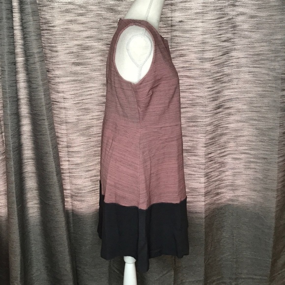 Dolan Mauve Gray and Black sleeveless Rayon T Shirt Dress X- LARGE - Picture 6 of 9